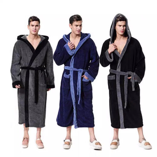 Men's Hooded Bathrobe