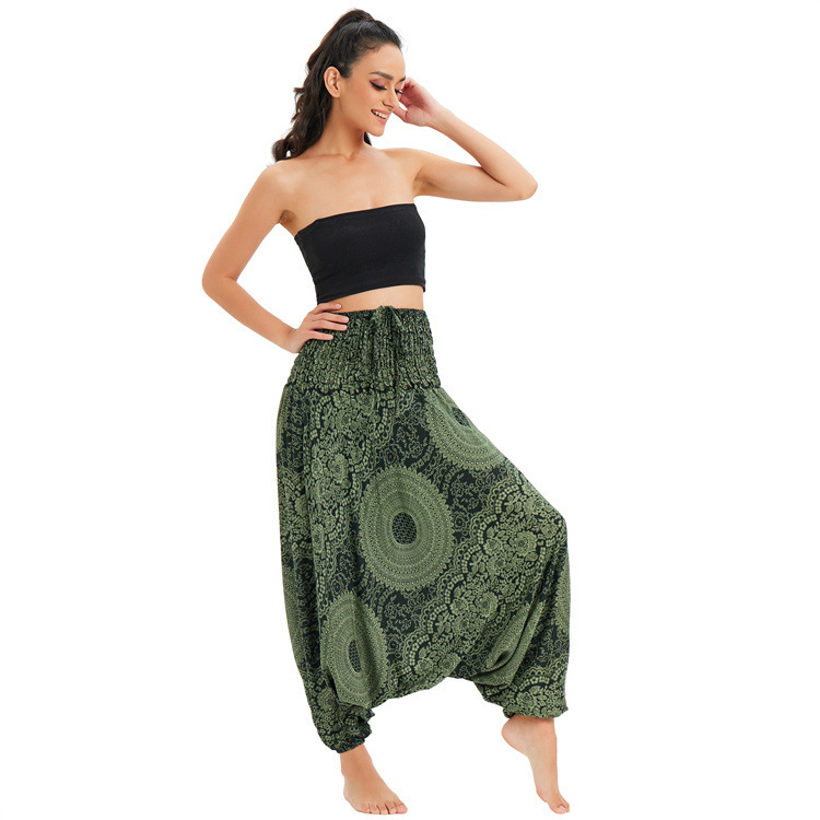 Casual Yoga Bohemian Wide-leg Pants 1 Hippie Pants