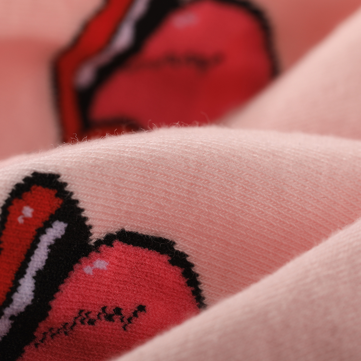 Trending Valentine's Day Gift Item 2 Pairs Of Mid-Calf Cotton Socks For Couples Unisex Soft And Cozy Design 4 Trending Valentine's Day Gift Item 2 Pairs Of Mid-Calf Cotton Socks For Couples Unisex Soft And Cozy Design - Image 4