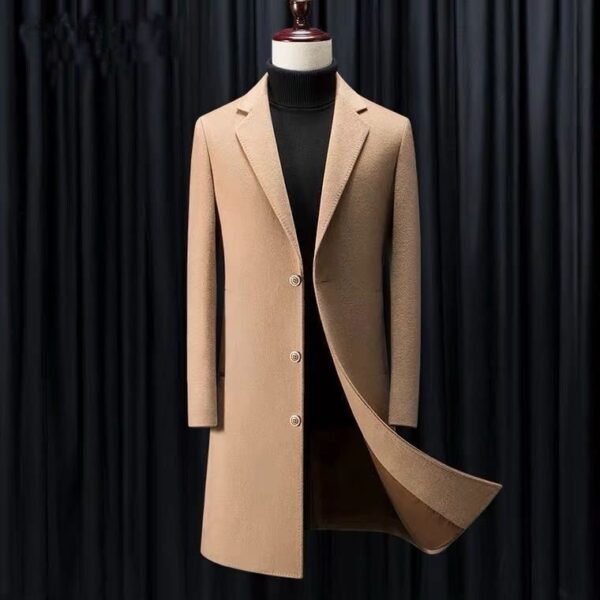 Men's Edit — Men's Business Korean Version Slim Fit Handsome Trench Coat