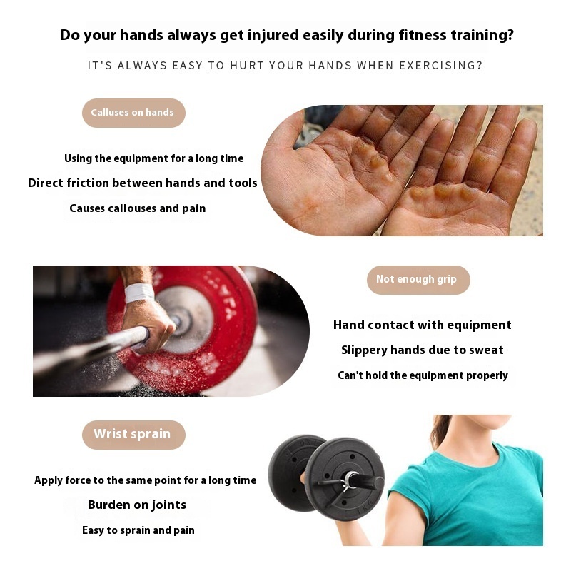 Fitness Training Shock-absorbing Half Finger Gloves 7 Fitness Training Shock-absorbing Half Finger Gloves - Image 7