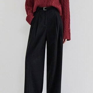 Pant Suits for Women Black Wide Leg Tailored Trousers
