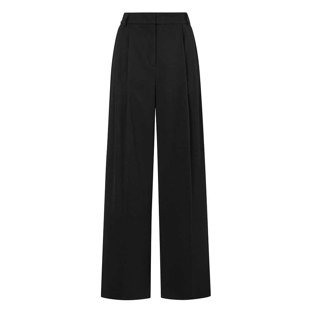 Pant Suits for Women Black Wide Leg Tailored Trousers 2 Pant Suits for Women Black Wide Leg Tailored Trousers - Image 2