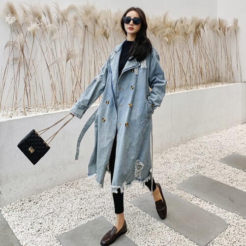 Denim Trench Coat
