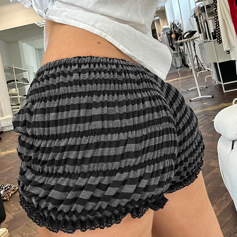 Frill Hem Shorts Striped Ruffle Punk Bloomers 4 Frill Hem Shorts Striped Ruffle Punk Bloomers - Image 4