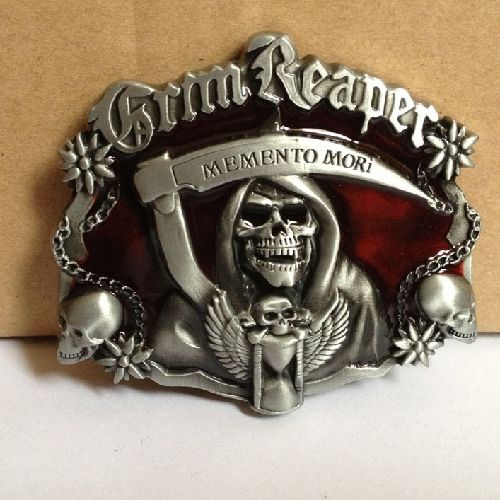 Red Ghost Head Series Belt Buckle 1 Red Ghost Head Series Belt Buckle