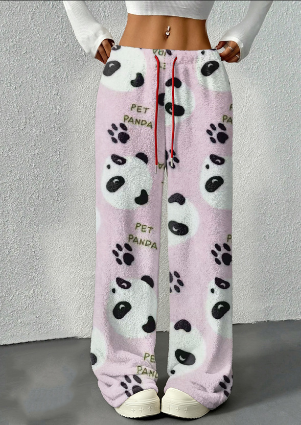 Thermal Fleece Lined Pants Festive Warm Winter Joggers 3 Thermal Fleece Lined Pants Festive Warm Winter Joggers - Image 3