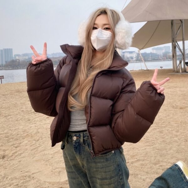 Summer Collection — Womens Short Loose-fitting Winter Cotton-padded Coat For Petite Women