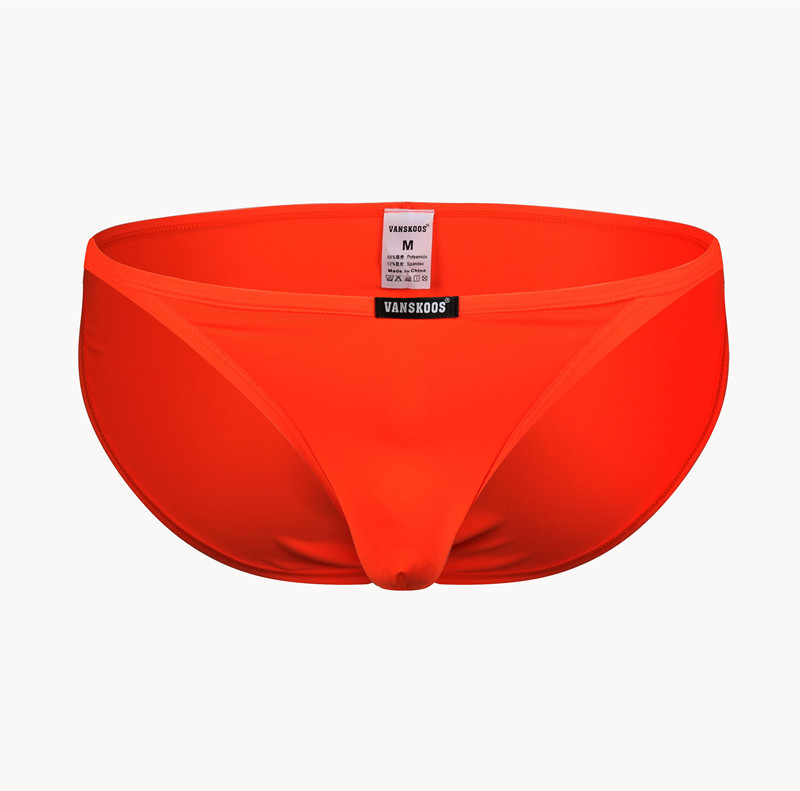 Men's Underwear Ice Silk Thong Orange | Low Rise Sexy Briefs 8 Men's Underwear Ice Silk Thong Orange | Low Rise Sexy Briefs - Image 8