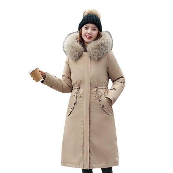 Summer Collection — Women's Long Two-way Cotton-padded Clothes Fleece Trench Coat