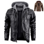 Hooded Leather Jacket