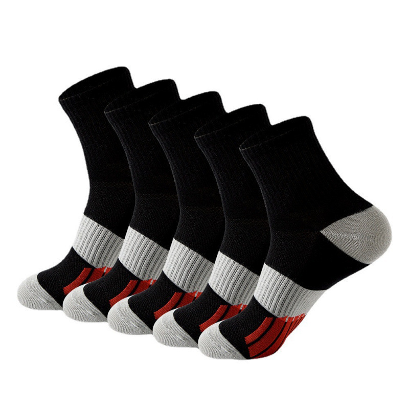 Men's Middle Tube Socks Color Matching Sports Basketball Socks 10 Men's Middle Tube Socks Color Matching Sports Basketball Socks - Image 10