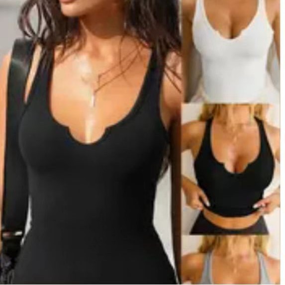 Summer Sleeveless Top Slim Fit Knit Vest Tank Women 5 Summer Sleeveless Top Slim Fit Knit Vest Tank Women - Image 5