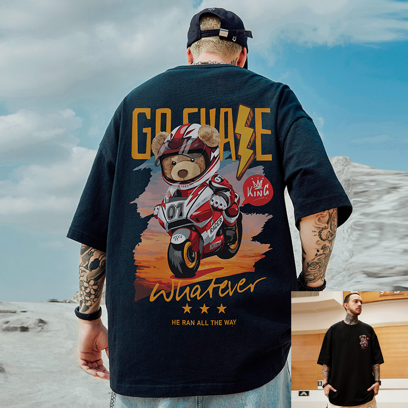 Polyester Printed Short Sleeve Men's Plus Size 5 Polyester Printed Short Sleeve Men's Plus Size - Image 5