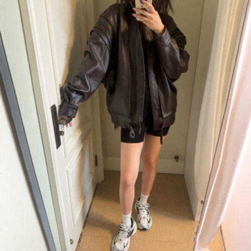 Distressed Leather Jacket