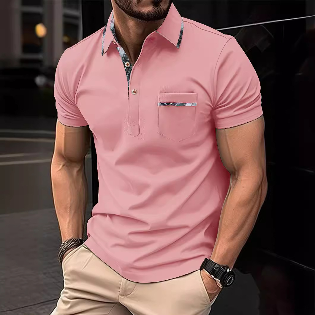 Slim Fit Polo Shirt: Men's Designer European Style Polo 1 Slim Fit Polo Shirt