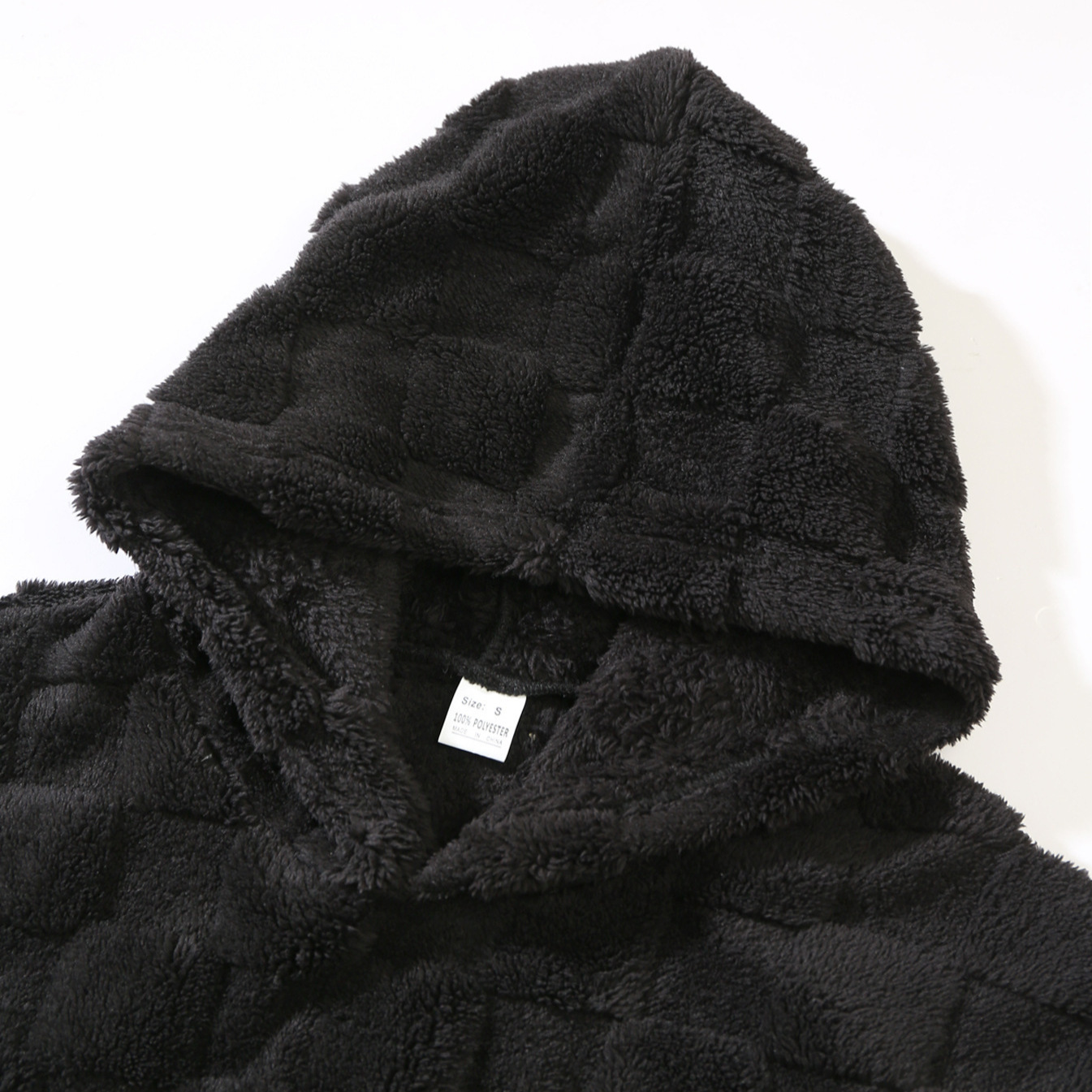 Men's Textured Tracksuit Slim Fit 3D Plaid Loungewear Set 6 Men's Textured Tracksuit Slim Fit 3D Plaid Loungewear Set - Image 6