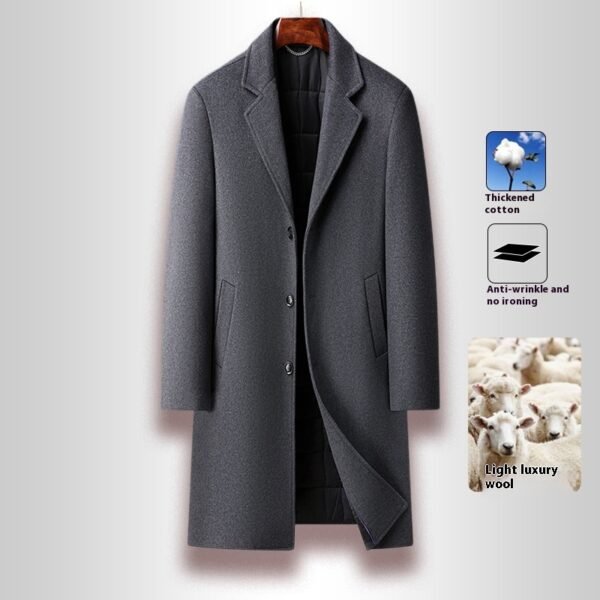 Men's Edit — Long Wool Coat Business Premium Winter Overcoat