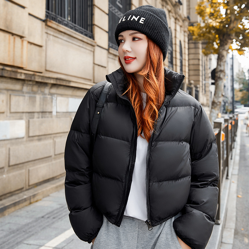 Womens Short Loose-fitting Winter Cotton-padded Coat For Petite Women 4 Womens Short Loose-fitting Winter Cotton-padded Coat For Petite Women - Image 4