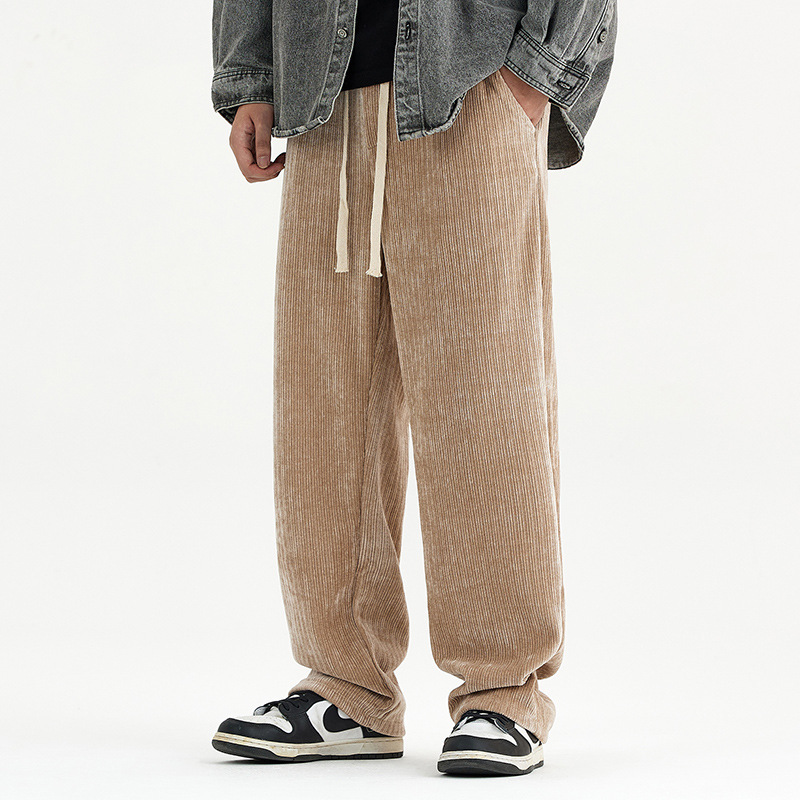 Corduroy Draped Knit Sweatpants For Men 1 Corduroy Draped Knit Sweatpants For Men