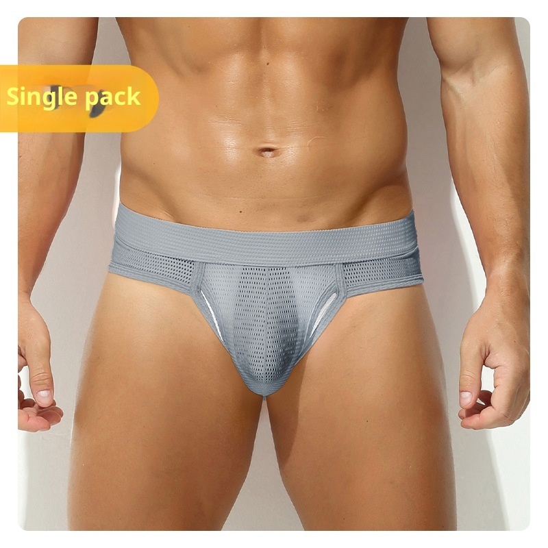Underwear Mesh | Men's Breathable Low-Rise Sexy Slips 4 Underwear Mesh | Men's Breathable Low-Rise Sexy Slips - Image 4