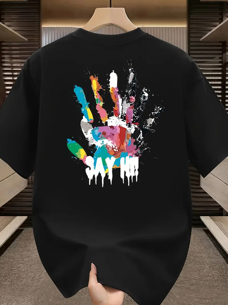Paint Splatter Tee Men's 3D Colorful Artistic Graphic Top 2 Paint Splatter Tee Men's 3D Colorful Artistic Graphic Top - Image 2