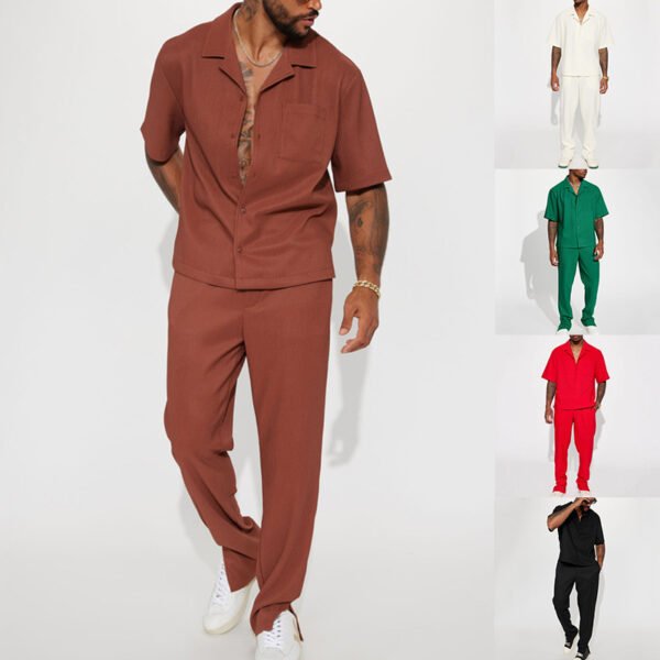 Men's Edit — Men's Short Sleeve Shirt Summer Co-Ord Suit