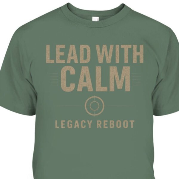 Men's Edit — Inspirational T Shirt Lead With Calm Stoic Men's Top
