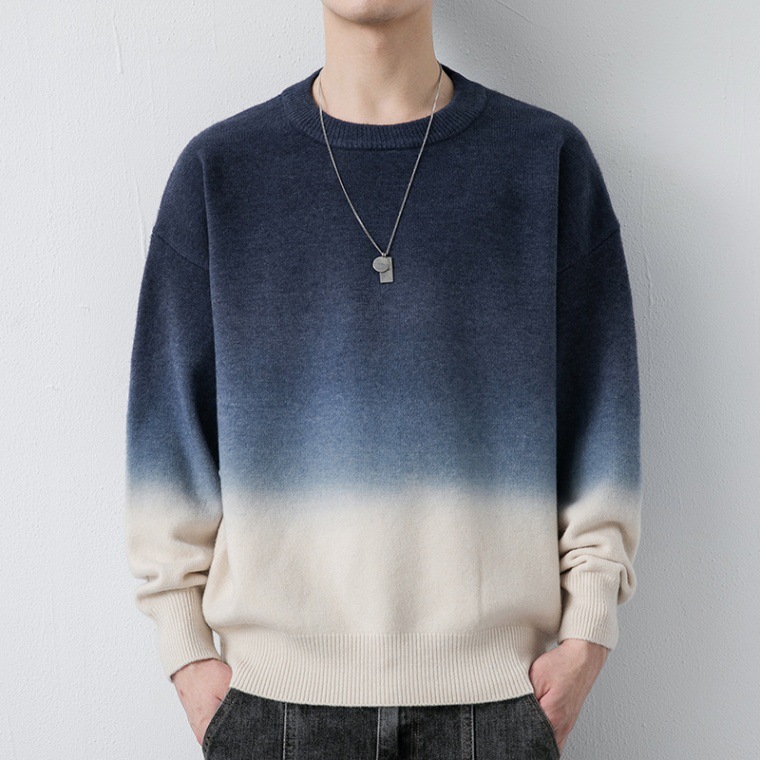 Mens Loose-fitting Crew-neck Sweater 5 Mens Loose-fitting Crew-neck Sweater - Image 5