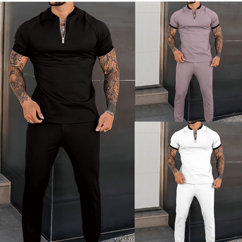 Men's Edit — Men's Tailored Trendy Short-Sleeved Suit