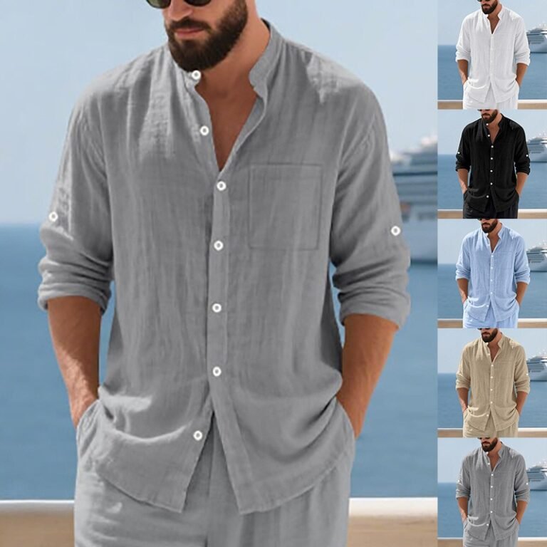 men's linen set — Linen Shirt and Pants Set Men | Regal Wear Resort Comfort | Regal Wear EU