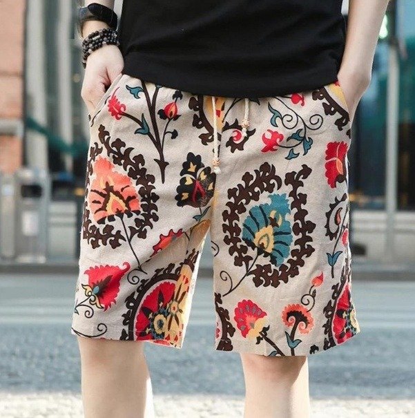 Men's Edit — Men Linen Beach Shorts
