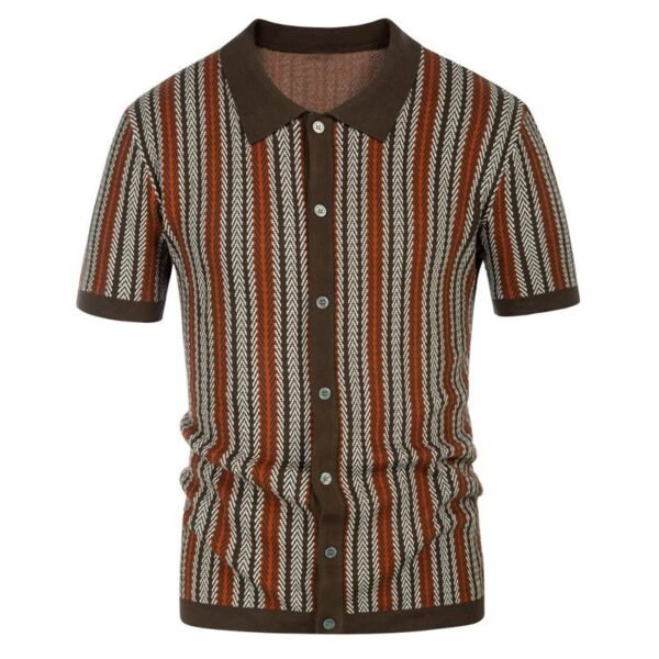 Men's Edit — Men's Business Knitwear Striped Jacquard