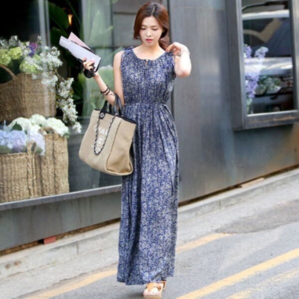 The Resort Edit — Sleeveless Floral Dress Maxi Length | Regal Wear