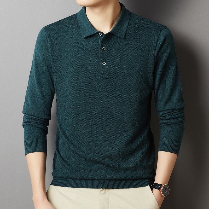 Men's Edit — Knitwear Men's Long-sleeved Lapel