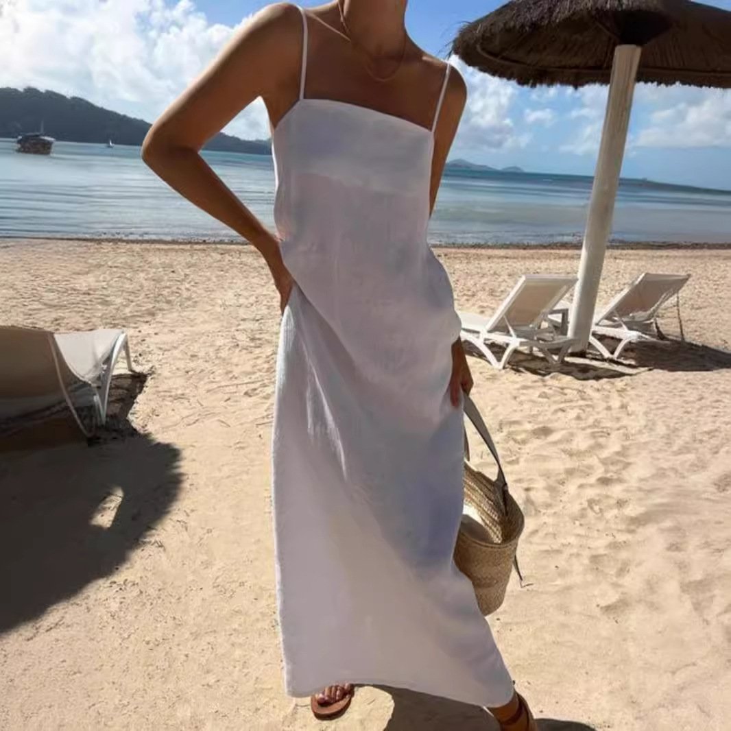 Cotton-Linen Comfortable Vacation Dress For Women | Regal Wear