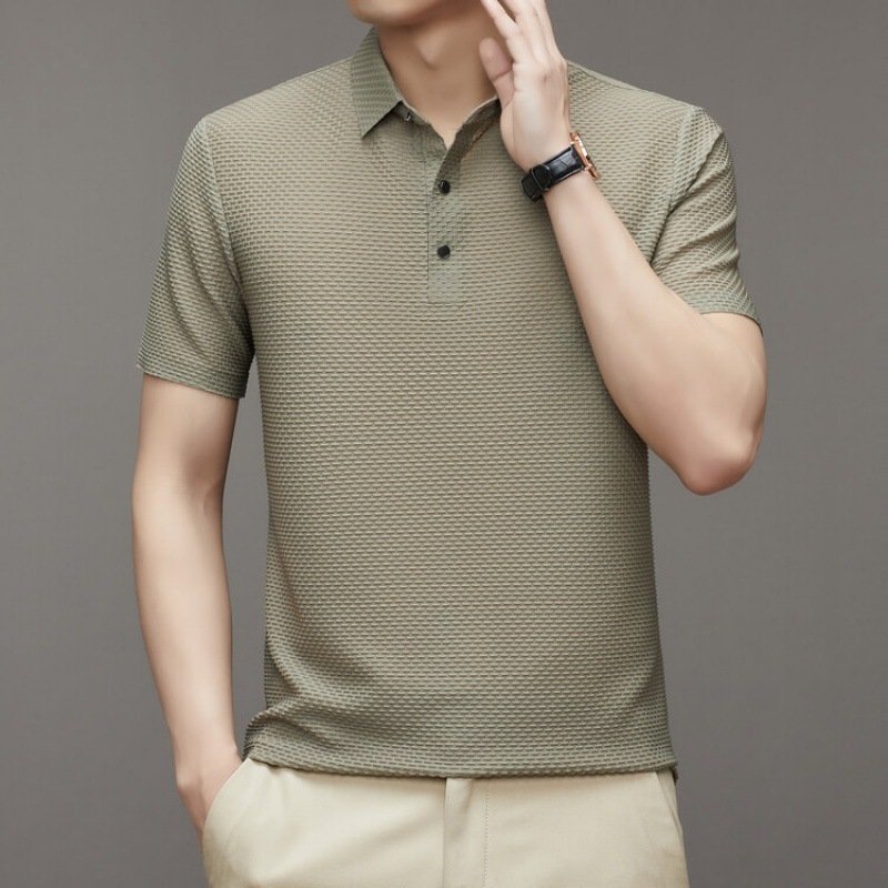 Summer Men’s New Ice Silk Polo Shirt Short Sleeve | Regal Wear
