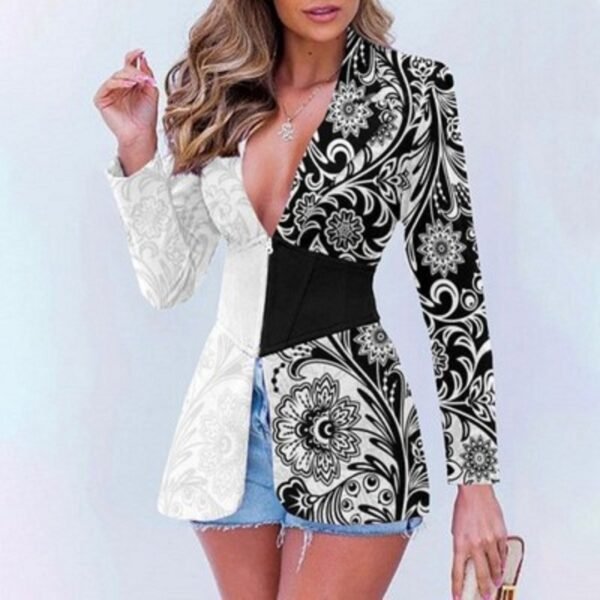 The Resort Edit — Blazer Printed Contrast Color Lapels | Regal Wear