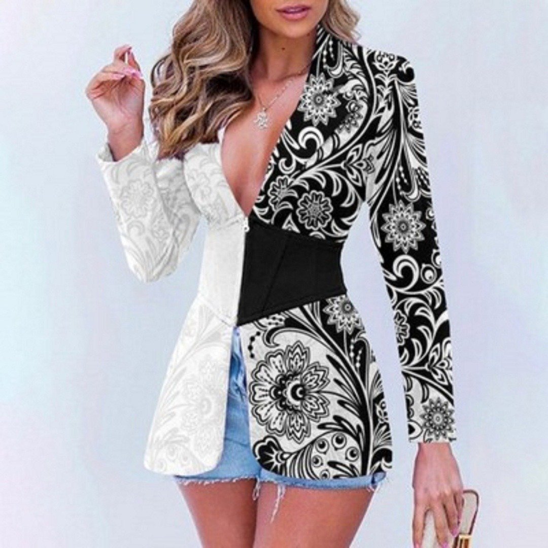 The Resort Edit — Blazer Printed Contrast Color Lapels | Regal Wear