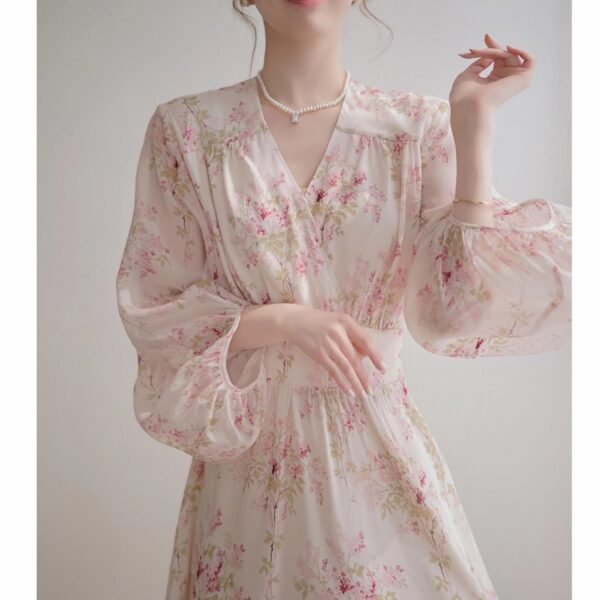 The Resort Edit — French Silk Loose Maxi Chiffon Dress | Bohemian Luxury