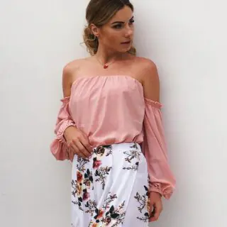 The Resort Edit — Off the Shoulder Chiffon Blouse | Regal Wear Resort Chic