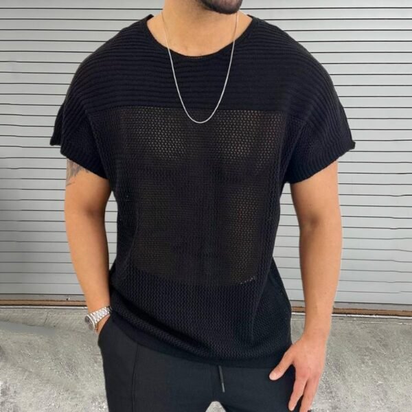 Men's Edit — Men's Personality Hollow Out Knitwear Top