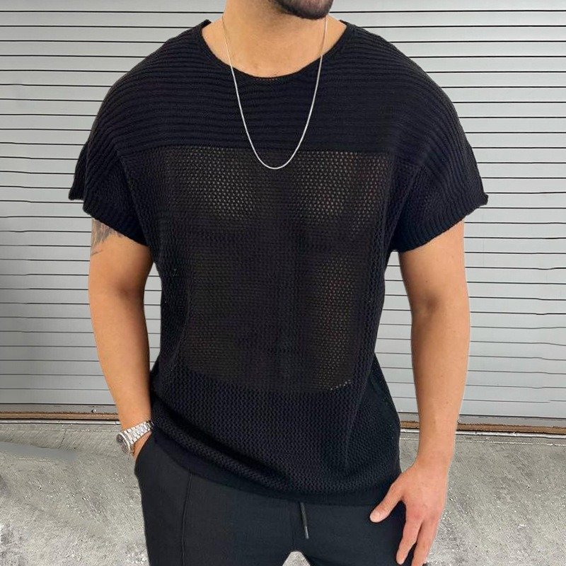 Men's Edit — Men's Personality Hollow Out Knitwear Top