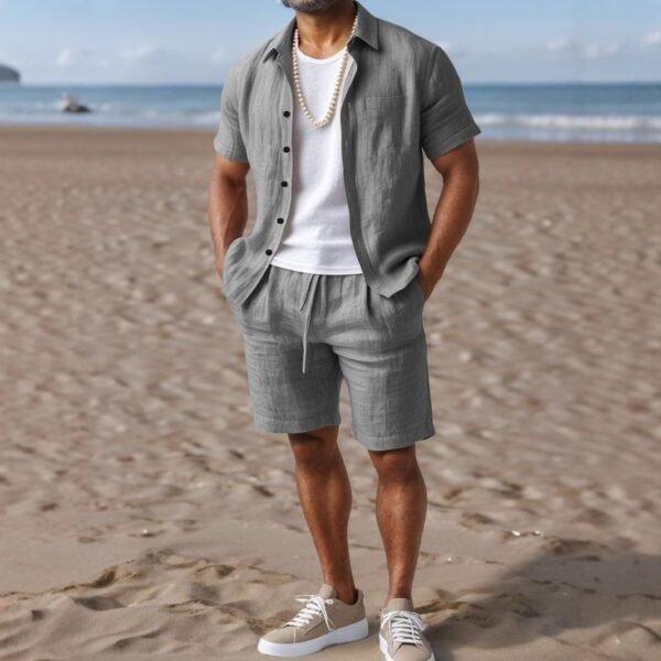 Men's Edit — Linen Shorts Set Men | Regal Wear Luxury