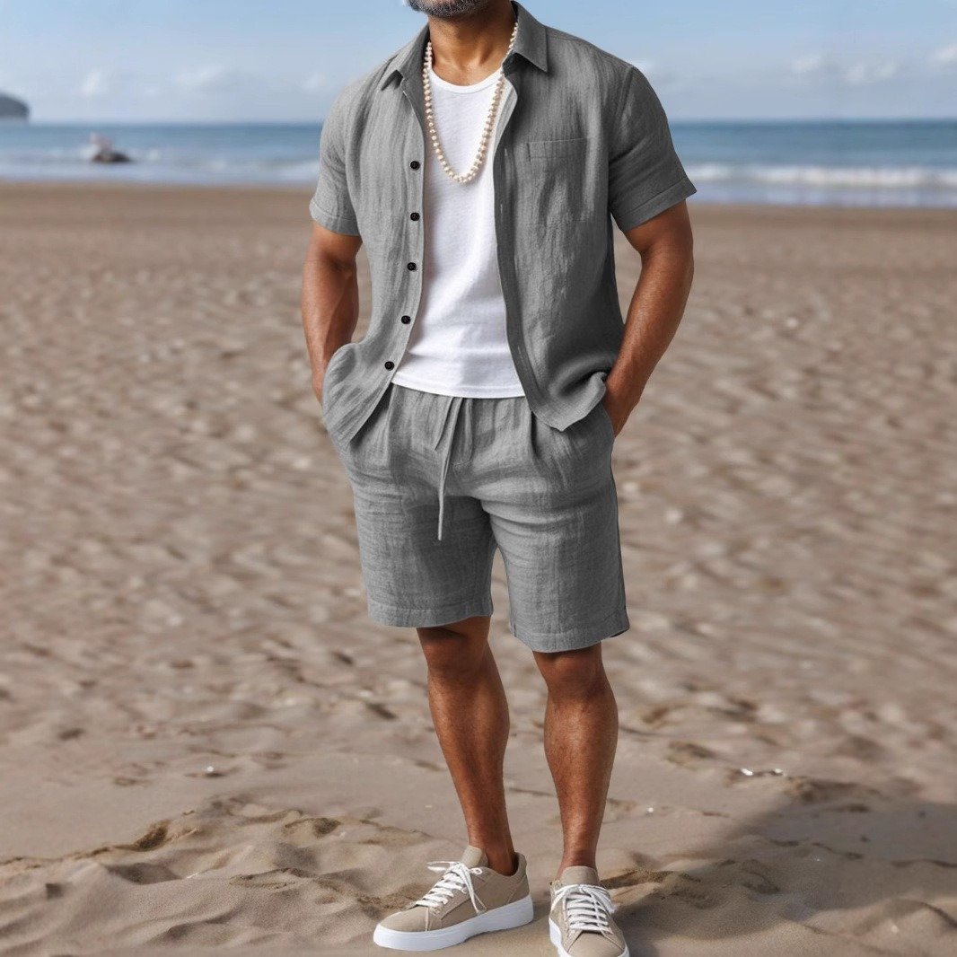 Men's Edit — Linen Shorts Set Men | Regal Wear Luxury