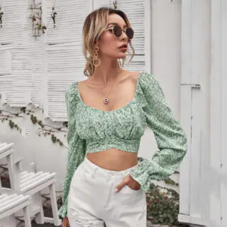 The Resort Edit — Floral Chiffon Long Sleeve Blouse | Regal Wear Resort Style