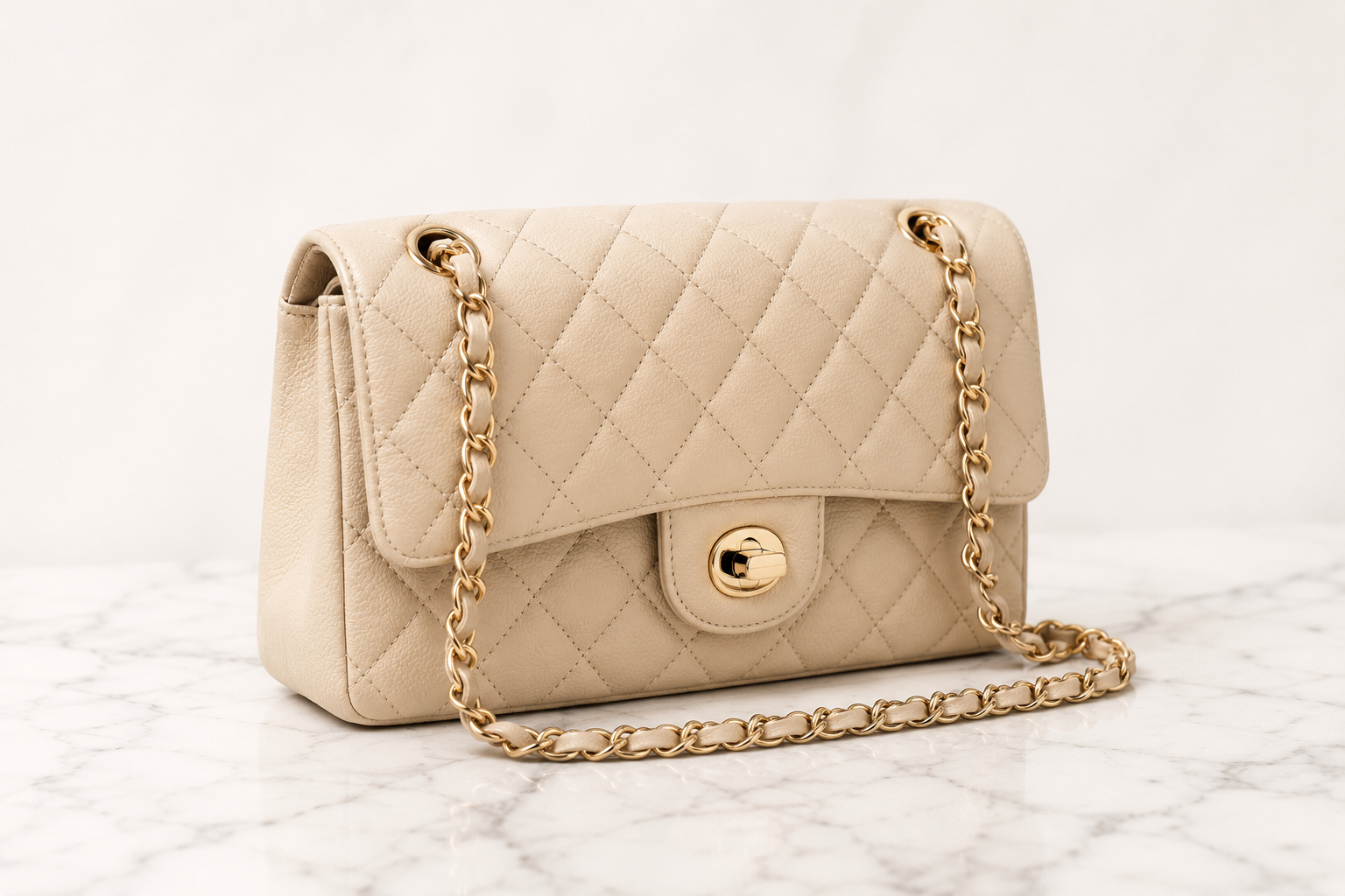 Classic structured luxury handbag — Chanel investment piece
