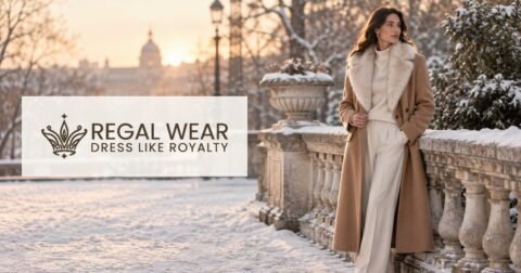 How to Choose a Wool Coat That Lasts: A Quiet Luxury Guide 3 Regal Wear quiet luxury - woman in a camel wool coat in the snow